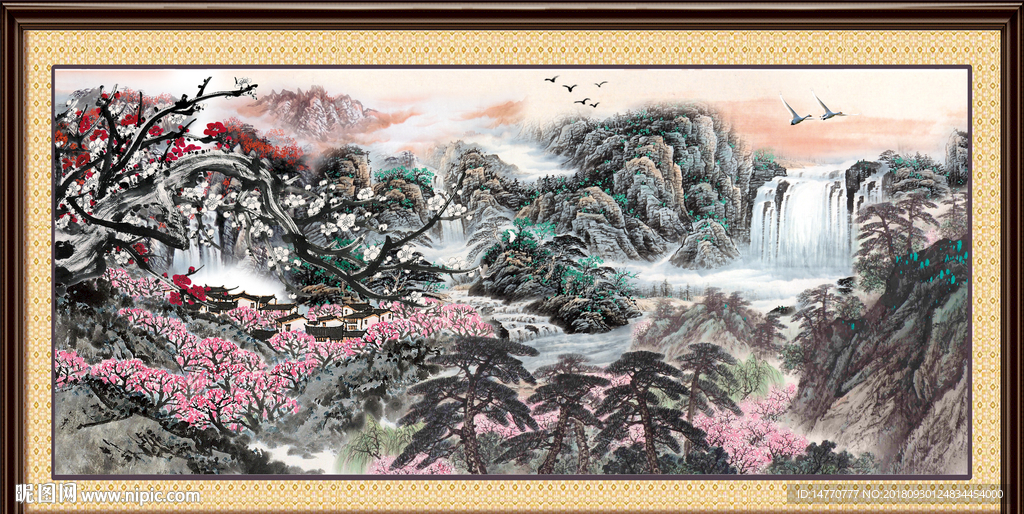 国画梅花