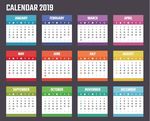 2019年台历