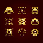 金色花纹