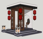 新中式景观亭