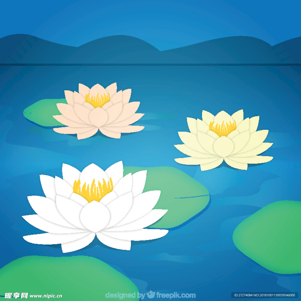 荷花背景