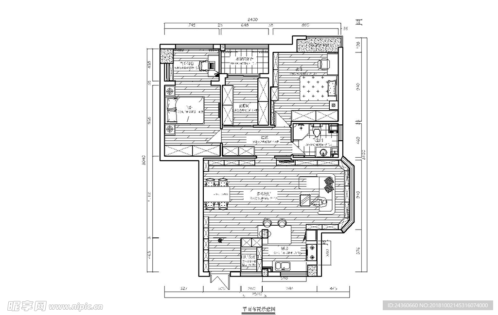 130平米房子平面图