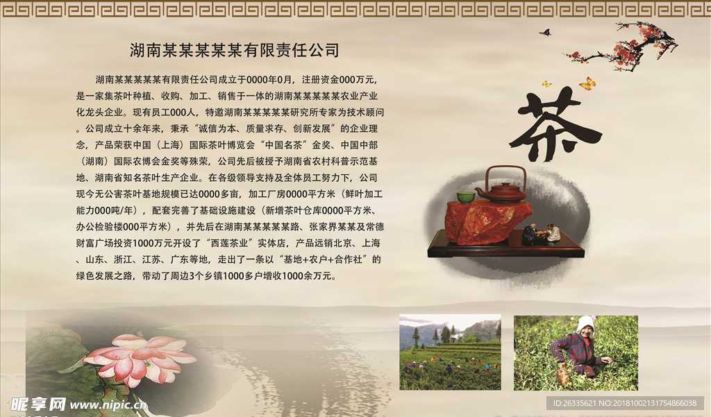 茶叶 茶壶 灰色背景 荷花