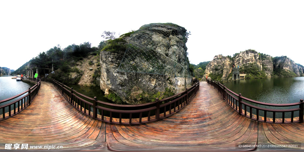 辽宁龙潭大峡谷720度全景