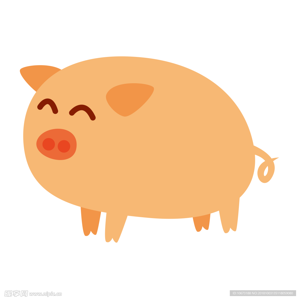 卡通猪设计图__图片素材_其他_设计图库_昵图网