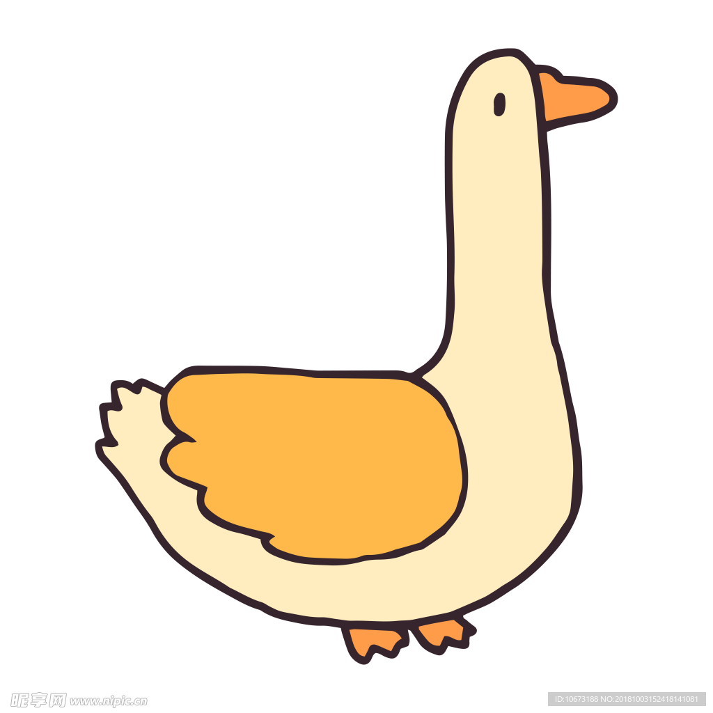 卡通鸭鹅