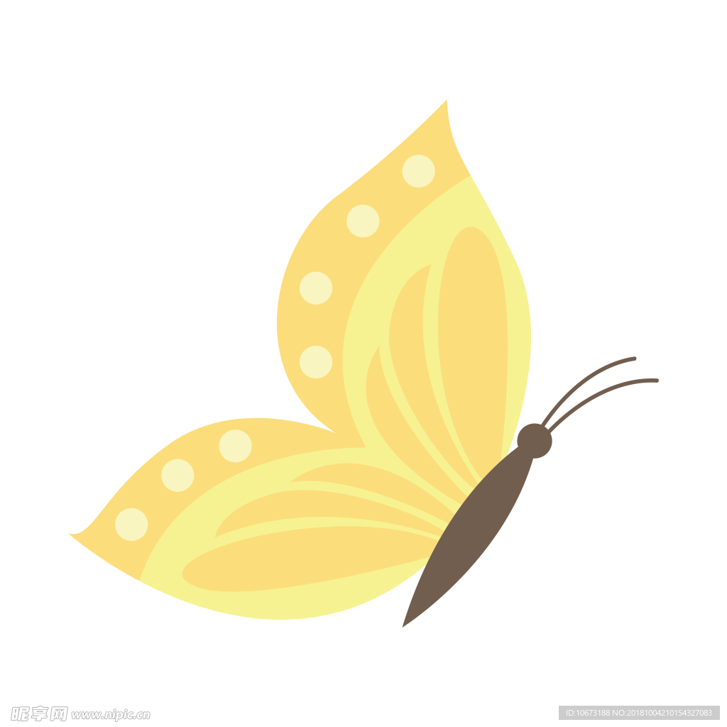 透明底蝴蝶