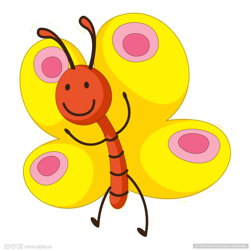 透明底蝴蝶
