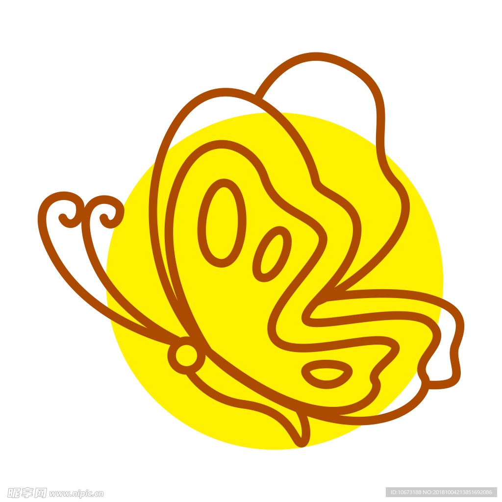 透明底蝴蝶