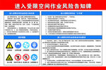 受限空间作业告知牌 告知牌