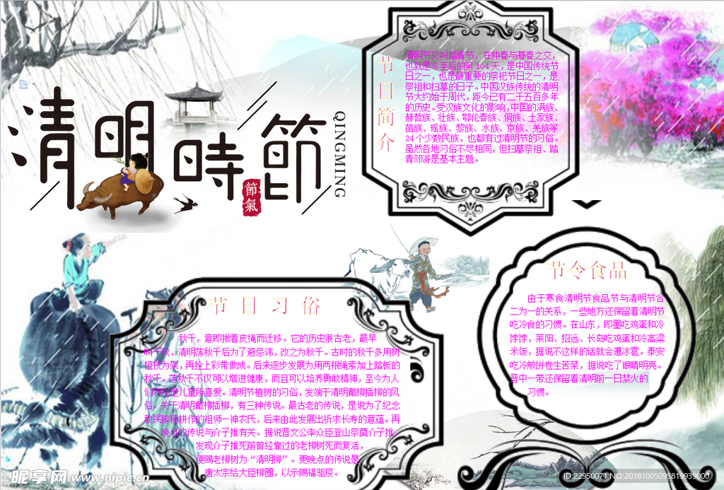 清明节小报