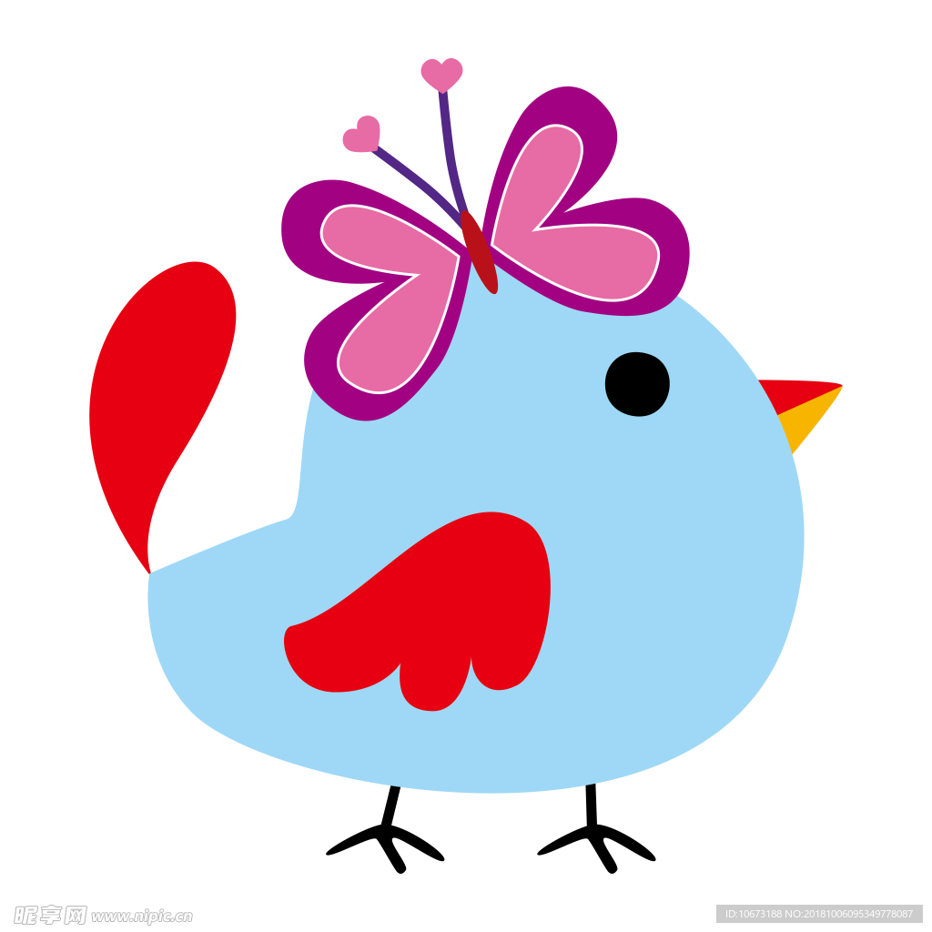 卡通鸟