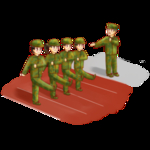 军训 透明素材 png