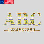 图案字体样机