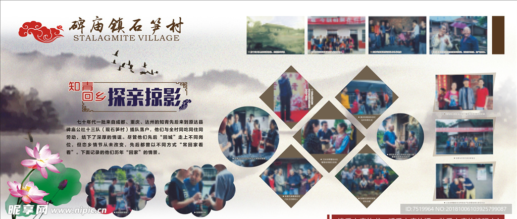 知青回乡展板