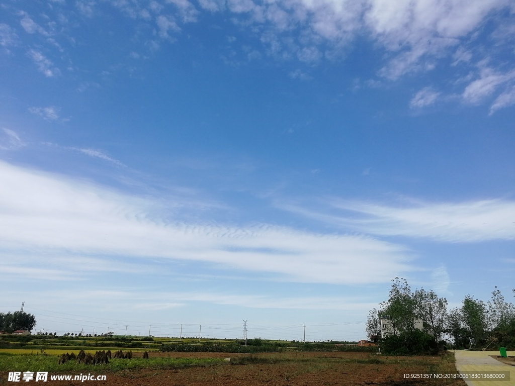蓝天白云 天空 天空背景 蓝天
