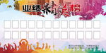 业绩精英榜展板