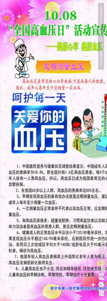 中国高血压日展架
