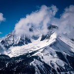 山峰雪景 高山雪景 山脉雪景