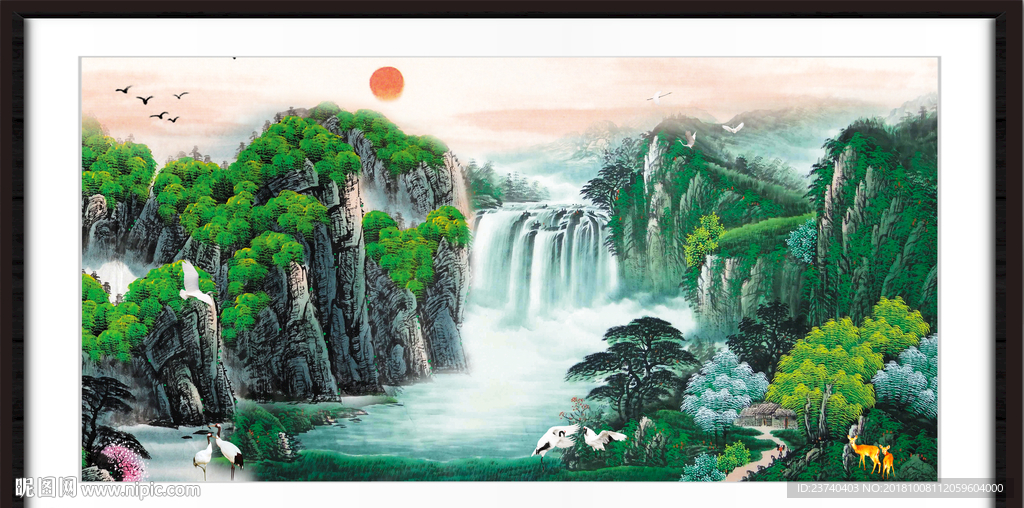 山水画 山水风景 巨幅山水画