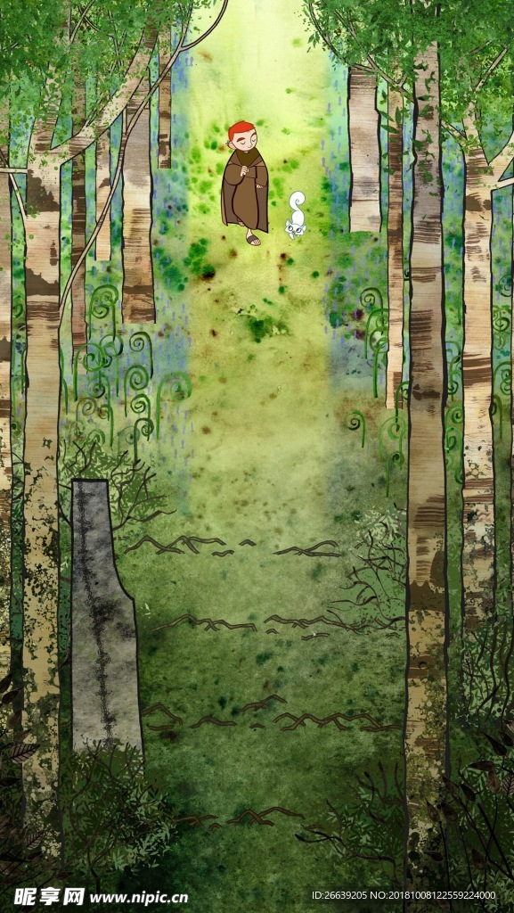 插画风格 壁纸