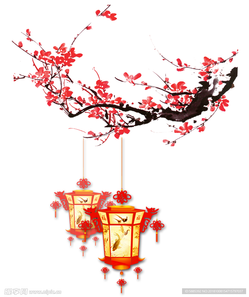 灯笼 梅花
