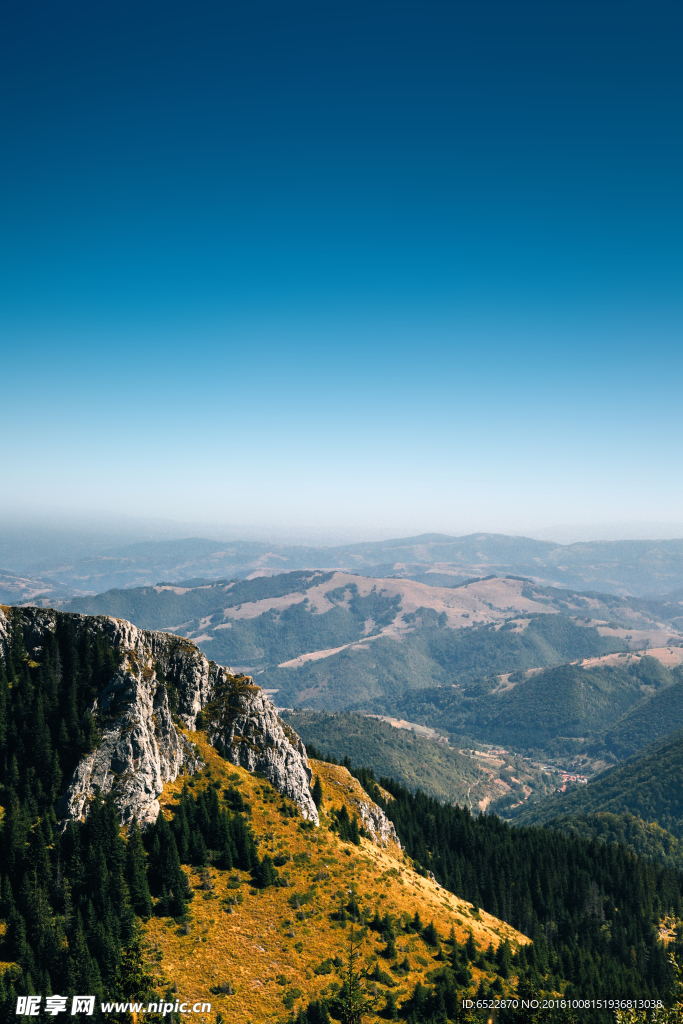 山川风景 山川俯视图