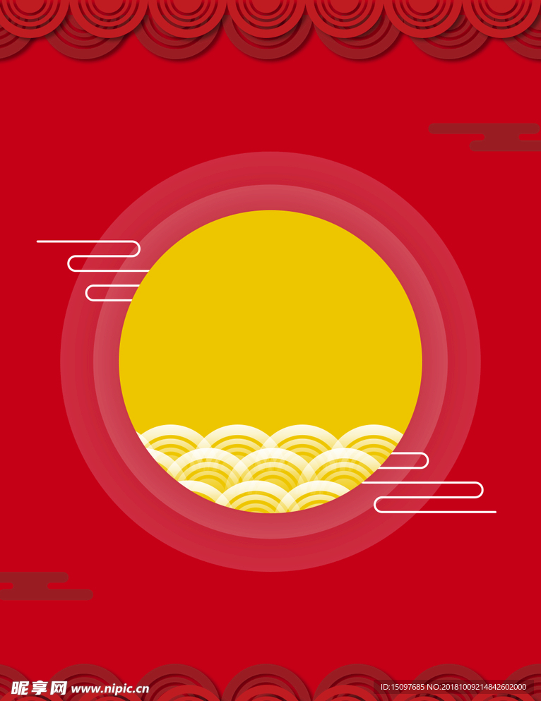 红色背景