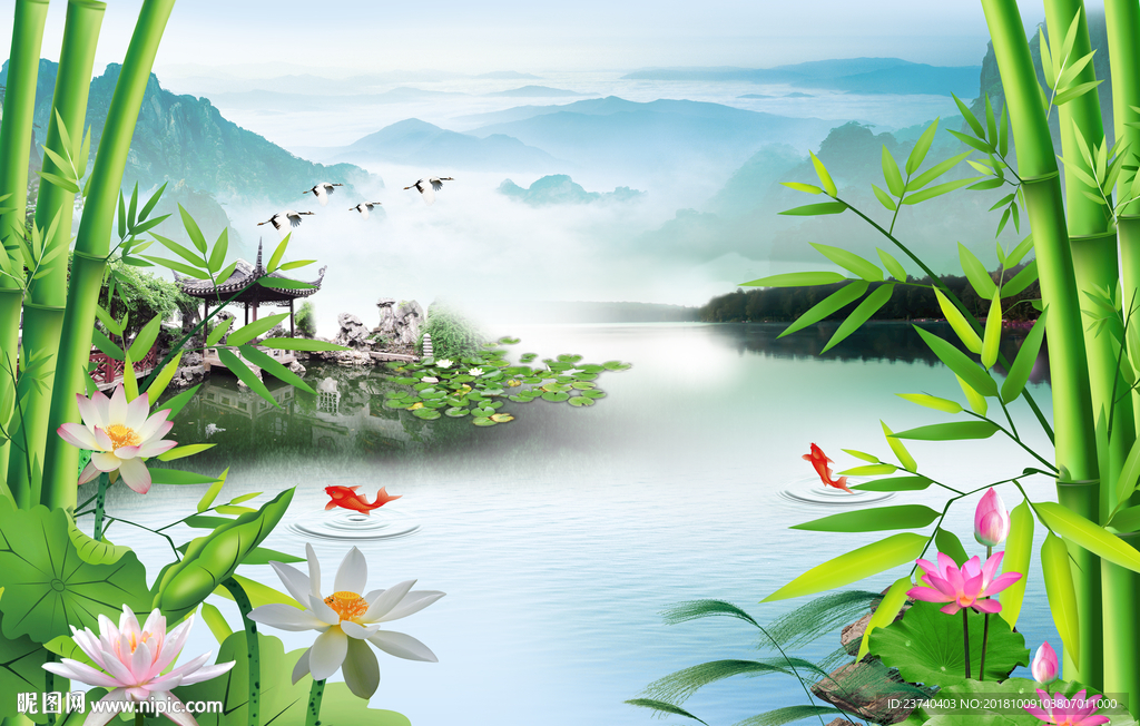 中式背景墙