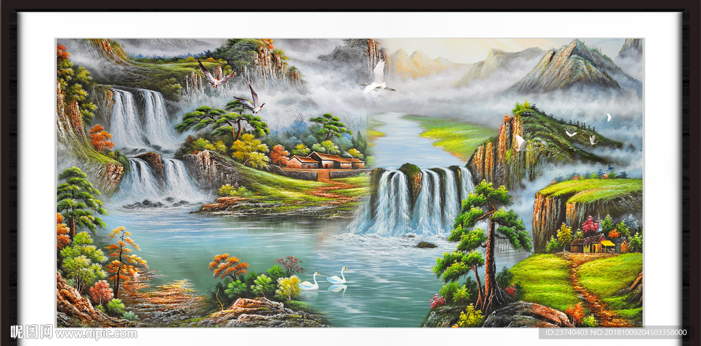 山水油画