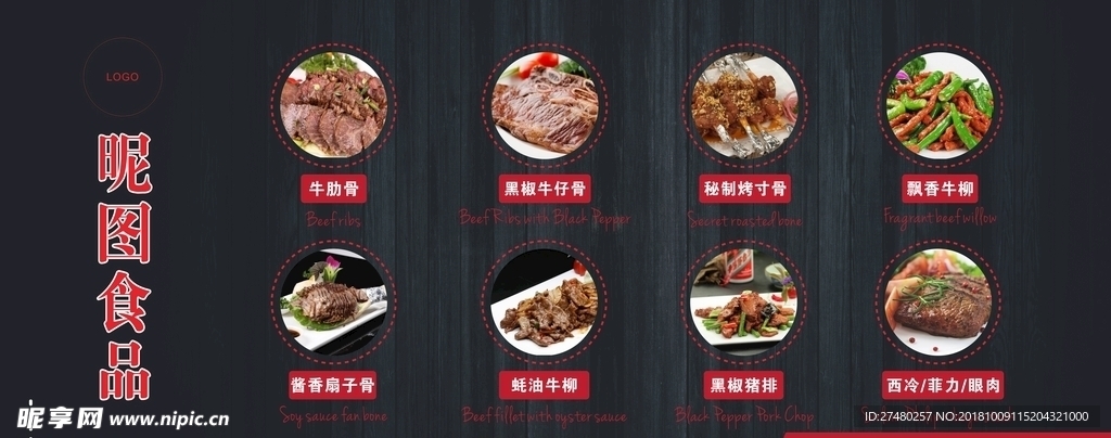 食品展板