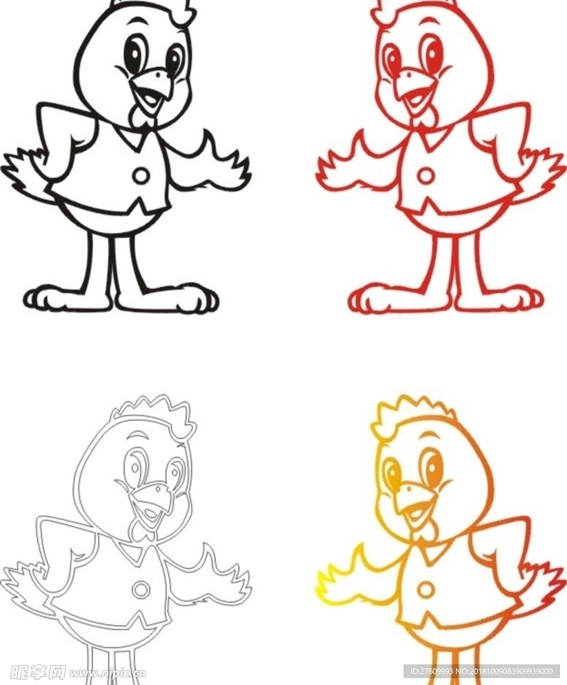 卡通鸡