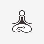 瑜伽线条logo图标矢量