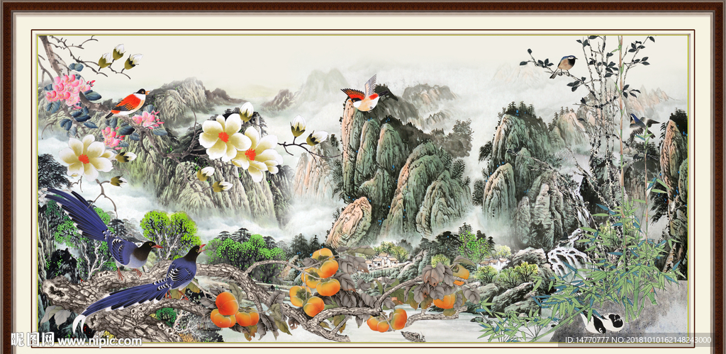 工笔花鸟