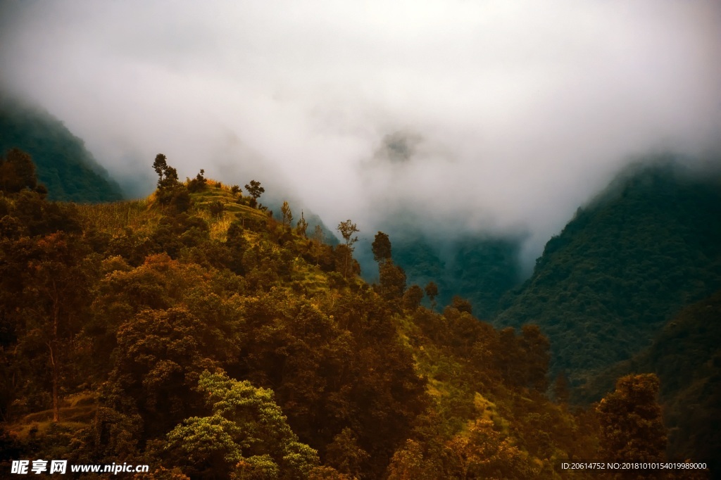 壮丽的大山风光