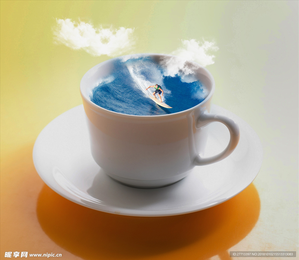 杯里冲浪