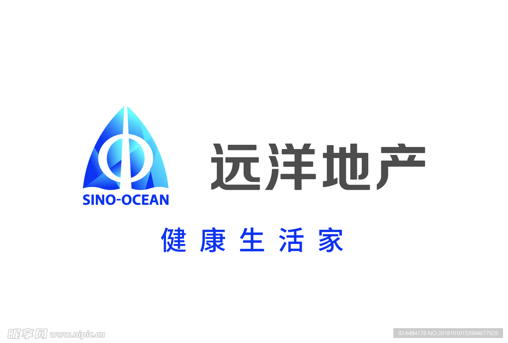 远洋地产带sloganLOGO