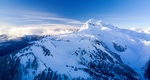 高山雪景 山川雪景 山脉雪景