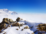 山川雪景 高山雪景 山脉雪景