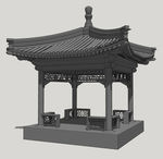 中式古典凉亭