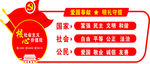 核心价值观 PVC雕刻