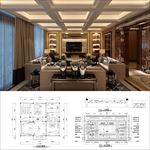 欧式家装cad施工图
