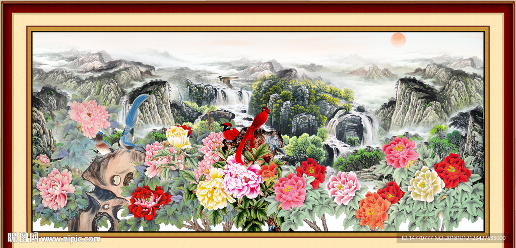 国画牡丹
