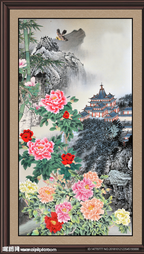 国画牡丹