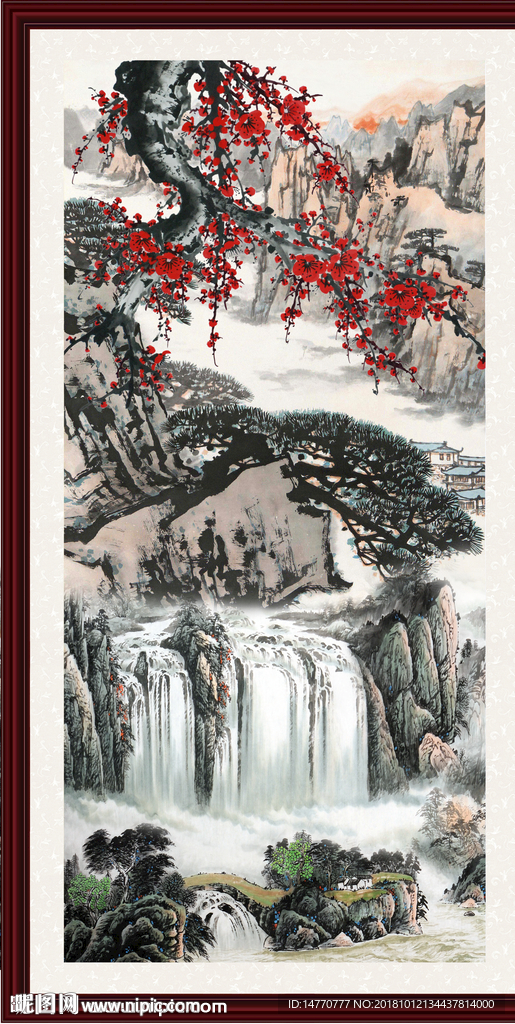 国画梅花