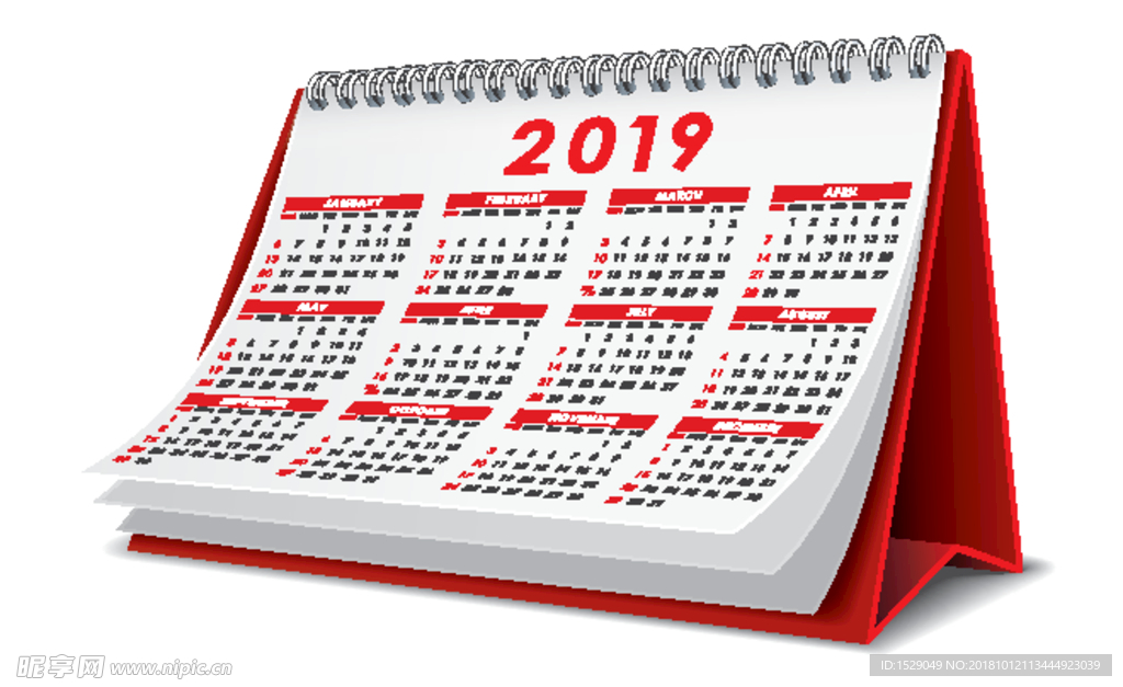 2019台历模板
