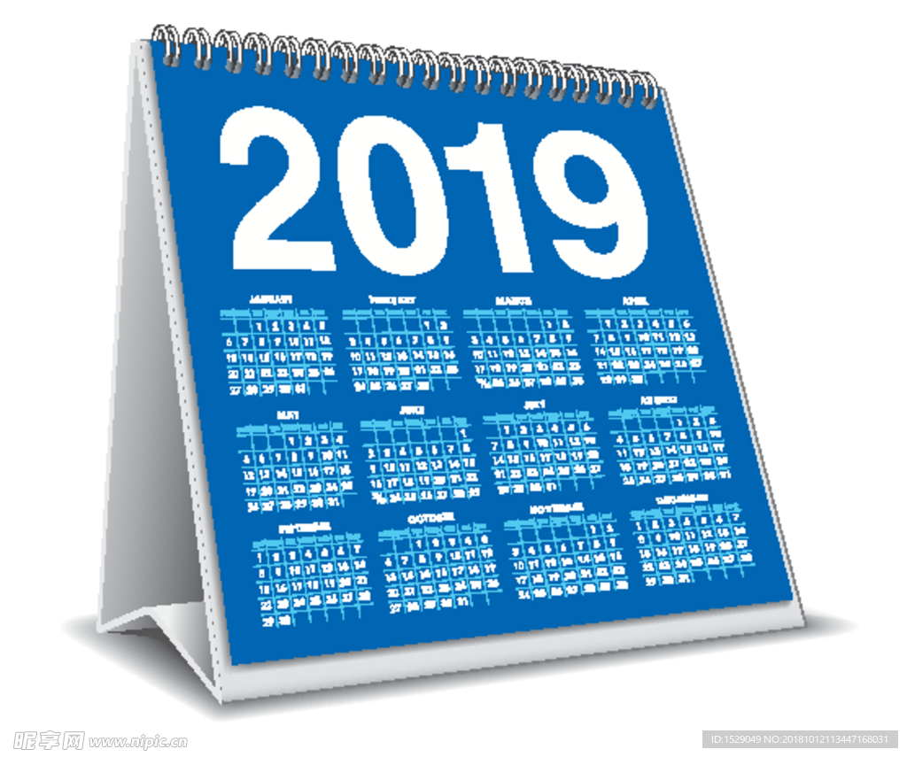 2019台历模板