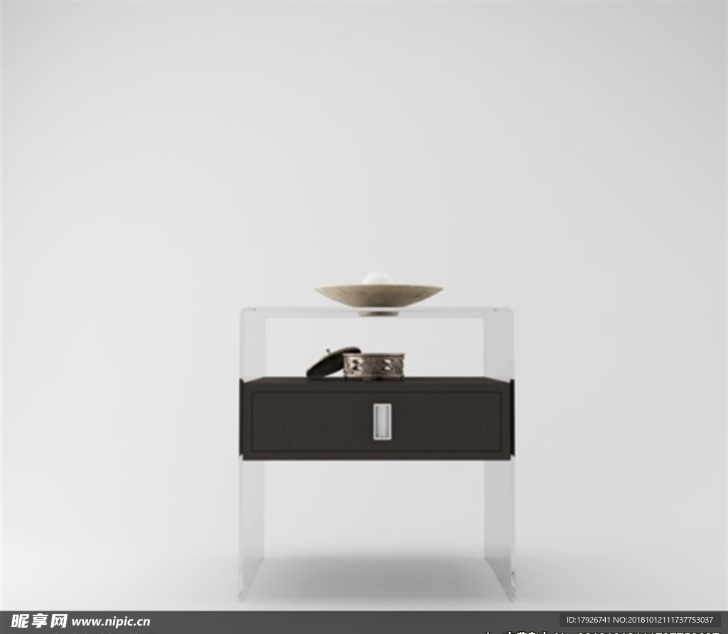 床头柜3d模型