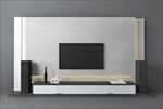 现代风电视墙3d模型