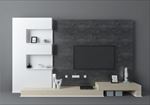现代风电视墙3d模型